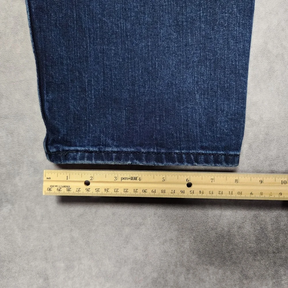 Levis 550 Relaxed Fit Mens Jeans 40x30 Dark Indigo Blue Stretch Denim